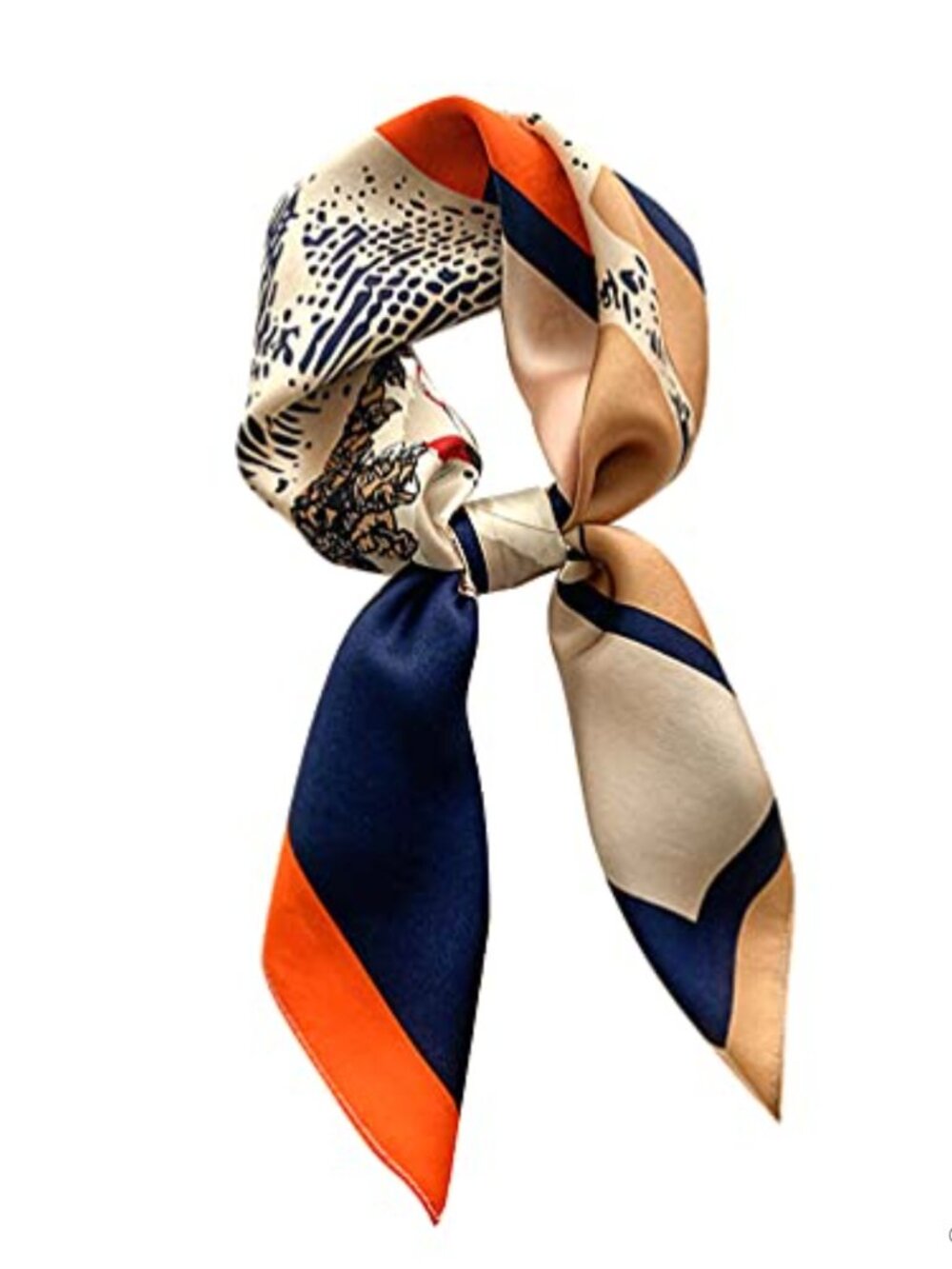 100% Mulberry Silk 26" Square Scarf Head Neck Wrap Gift Boxed